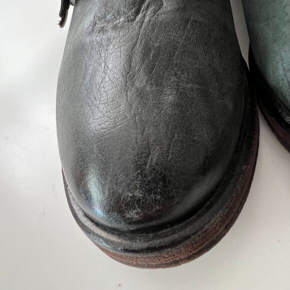 Treasure & Bond Women's Leather Moto Strap Ankle Boots Size 8 Grunge Trendy - Picture 9 of 10